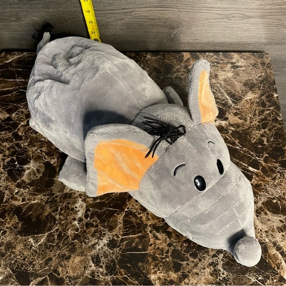 Jumbo Flip A Zoo Reversible Tiger Elephant 20” Plush Toy Pillow Stuffed Animal - Picture 4 of 10